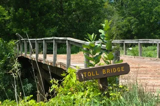 Toll bridge at Rock Creek